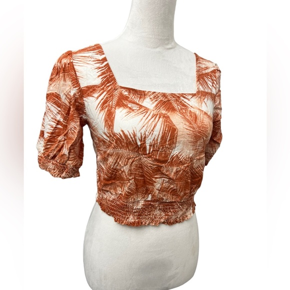 Roxy Medium tropical Crop Top Shirt - Picture 2 of 9